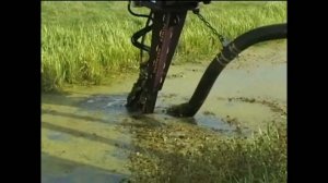 Мощный землесос PD3000 на стреле экскаватора