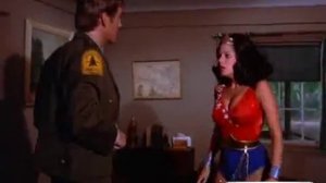 Wonder Girl (Debra Winger) spin change costume & sexy chloroform KO - 720p