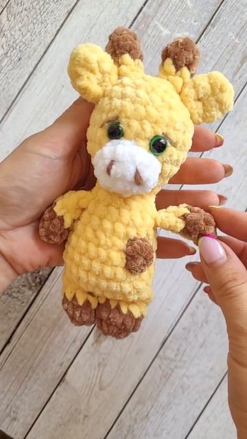 #crochet #handmade #вяжукрючком  ПЛЮШЕВЫЙ ЖИРАФ ВЯЗАНЫЙ КРЮЧКОМ