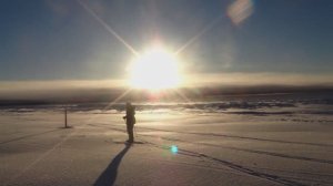 Зимняя поездка в Карелию в гостевой дом на Ладоге. На лыжах вдоль берега Ладоги. Церковь в Олонце