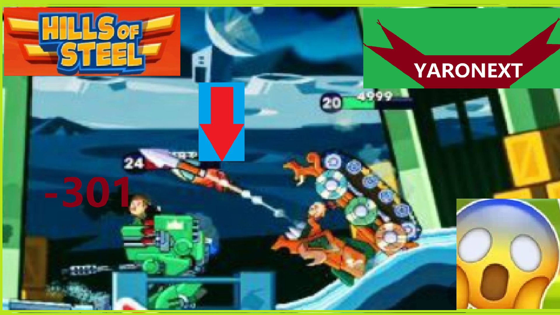 Эксперимент: Уничтожить противника только в перевёрнутом виде танка // Hills of Steel смотреть онлайн