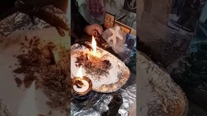 Ритуал. Снимаем чёрную накидку.