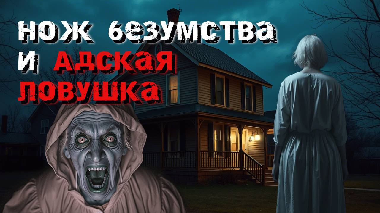2 жутких сюжета. Нож безумства. Адская ловушка. Мистика.