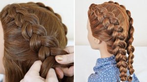 Французская коса Обратная или вывернутая | Basic french braid Reverse