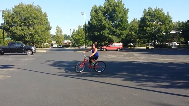 Kate McGwire rides the Coca-Cola Beach Cruiser смотреть онлайн