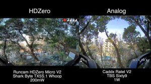 (1440p) HDZero vs Analog Comparison (Runcam HDZero Micro V2 & Caddx Ratel V2)