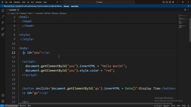 HTML Tutorial for Beginners to Advance: 133 Html Crash Course - Control Html Css Style in JavaScrip