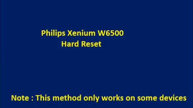 How to Hard Reset Philips Xenium W6500 and Forgot Password Recovery, Factory Reset смотреть онлайн