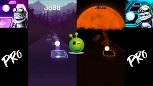Hop World Tiles Neon Jump Crazy Frog Axel F Noob VS Pro VS God V2
