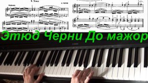 Черни Этюд До мажор из шк. Николаева. Разбор.