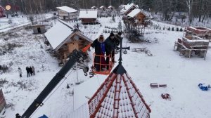 Строим храм прп. Гавриила Самтаврийского в деревне Фёдора Конюхова. Главное