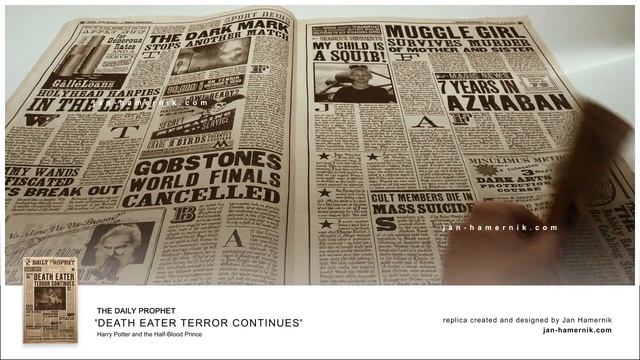 'Death Eater Terror Continues' - HP6 The Daily Prophet Replica смотреть онлайн