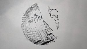 Как нарисовать крутой пейзаж линером новичку