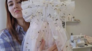Детское платье из фатина с крылышками и бантом. Моделирование и пошив, обзор