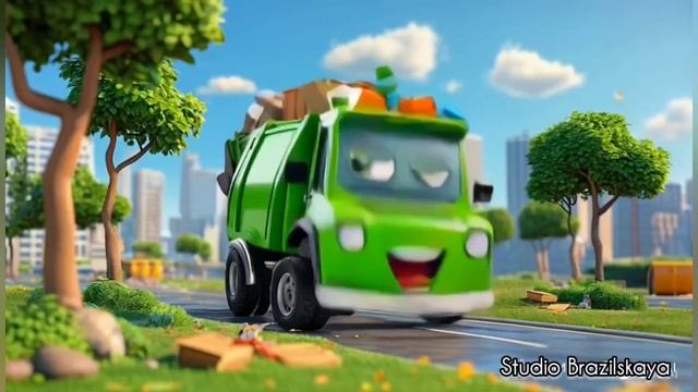 Детские песенки про: фрукты паровоз мусоровоз военная  Песенки от Макарошки 