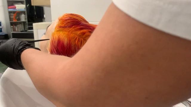 Окрашивание в красный цвет Алый мак смотреть онлайн