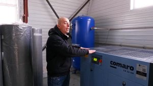 Винтовой Компрессор для производства Утеплителя COMARO XB 22 - 8 бар | Ресивер 900л