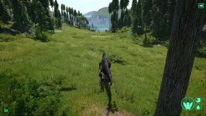 THE ISLE - Дилофозавр гоняется за Цератозавром!