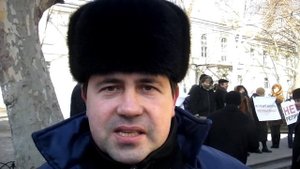 Протест рабочих "Стальканата" в Одессе 10.02.12