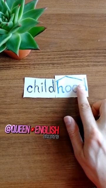 child +hood  #английский #уроканглийского Словообразование в английском смотреть онлайн