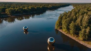 НЛО сфера в высоком разрешении над рекой Охупи, в Джорджии. Четкое видео НЛО. Выпуск 143. Ч.1