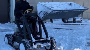 Мини погрузчик 4x4 своими руками / DIY 4x4 wheel loader