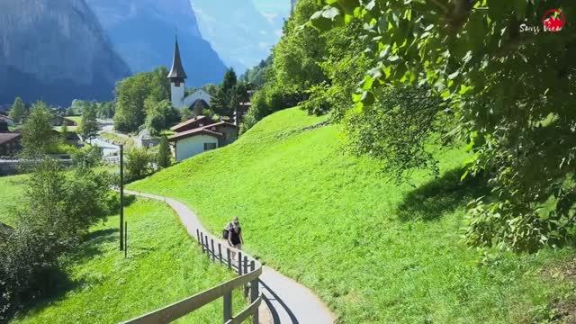 Лаутербруннен - Самая красивая деревня Швейцарии - ШВЕЙЦАРИЯ Деревня🇨🇭