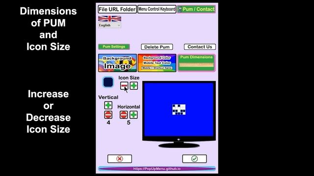 (PumDim)(en) Dimensions of PUM and Icon Size смотреть онлайн