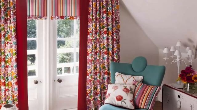 Floral print in a modern interior Room design смотреть онлайн