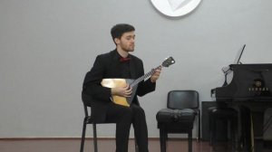 П.Нечепоренко. "Вариации на тему Паганини" Исп. Юрий Шишков (балалайка) Новосибирская консерватория