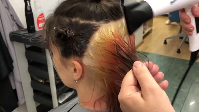 Цветное окрашивание волос. Скрытое окрашивание в лавандовый оттенок смотреть онлайн