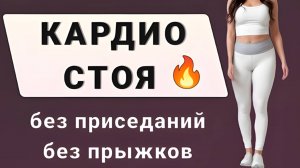 КАРДИО-тренировка стоя без прыжков и без приседаний🔥 20 минут на каждый день (30 упражнений)