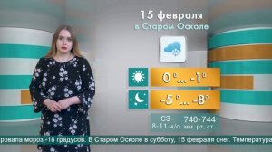 Погода в Старом Осколе на 15 февраля