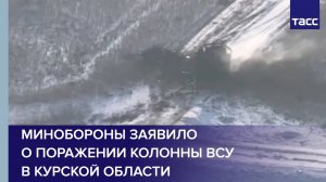 Минобороны заявило о поражении колонны ВСУ в Курской области