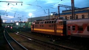 Отправление ЧС4Т-494 с поездом №407 Новороссийск — Ижевск