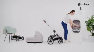 Как прикрепить люльку (спальный блок) на коляску TALOS S LUX CYBEX