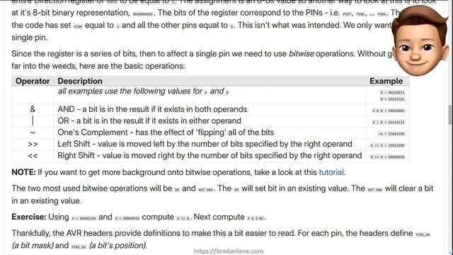 AVR Coding 101 - Lesson 1 "Blink an LED with a Button"
