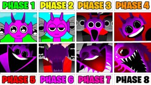 Все новые фазы в Incredibox Sprunki - фаза 1 против фазы 2 против фазы 3 против фазы 4 против фаз 5-