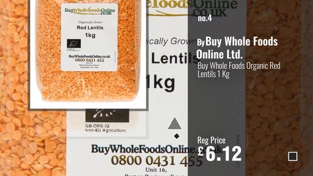 Top 10 Lentils [2018]: Morrisons Wholefoods Red Split Lentils, 500g смотреть онлайн