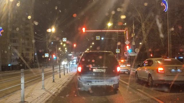 Зеленая улица светофоров во Фрязино