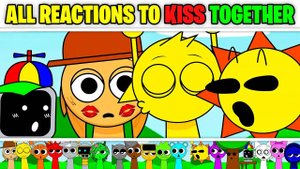 Все реакции и персонажи вместе в издании Incredibox Sprunki Sinner (KISS)!