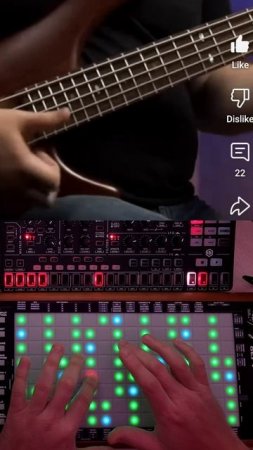 Bass Guitar vs Synth Bass? Слэповый рифф, сыгран на басу Ibanez и  UnoSynthProX + Linnstrument