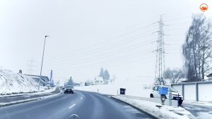 🇨🇭За рулем в Швейцарии | Захватывающее зимнее путешествие в туман в кантоне Швиц