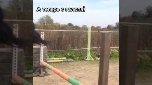 🌼🐙влог)) тренировка на лошади(конкур) 🌷🌺