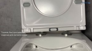 Обзор напольного, безободкового унитаза из фарфора Roxen Urban 600190-01 Rimless Soft Close.