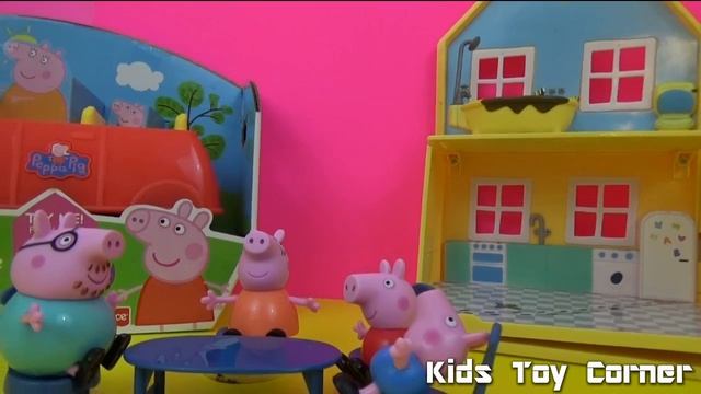 Peppa Pig and the Family Playset - Make Peppa Pig and George Cupcakes from Play Doh смотреть онлайн