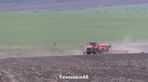 Кировец К-742 с широкозахватной сеялкой Agrator Disk 12000 - российский аналог Amazone Citan 12000?