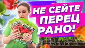 КОГДА СЕЯТЬ ПЕРЕЦ? НЕ СЕЙТЕ ПЕРЦЫ РАНО!