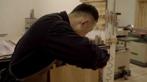 Изготовление стула в стиле модерн из белого дуба