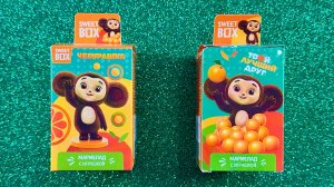 Распаковка игрушек sweet box с героями мультфильмов. Чебурашка.